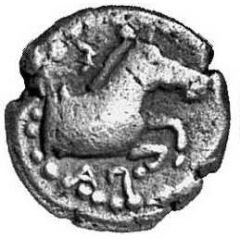 Diobol - Sparadokos horse facing right