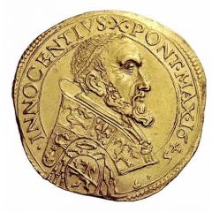 Quadruple Gold Ecu - Innocent X Camillo Pamphili Legate