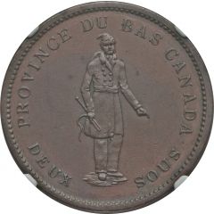 1 Penny / 2 Sous Bank of Montreal