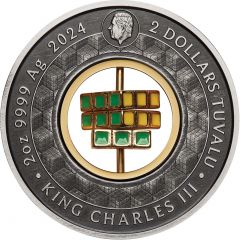 2 Dollars - Charles III Rubik`s Cube