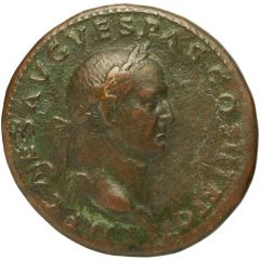 Sestertius - Vespasian FORTVNAE REDVCI S C, Fortuna