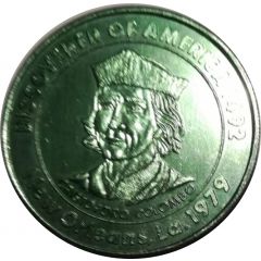 Mardi Gras Token - American Italian Federation of Louisiana Christophe Colomb, New Orleans, Louisiana