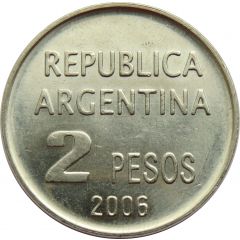 2 Pesos Defense of Human Rights, plain Edge