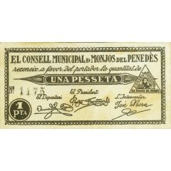 1 Peseta Monjos del Penedès