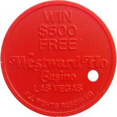 1 Free Play Token - Westward Ho Casino Las Vegas, Nevada