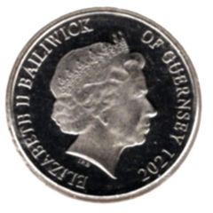 10 Pence - Elizabeth II Great Spotted Woodpecker, Colourised