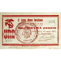 1 Peseta Forcall