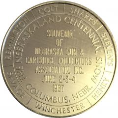 Token - Nebraska Centennial The Nebraskaland Centennial Show