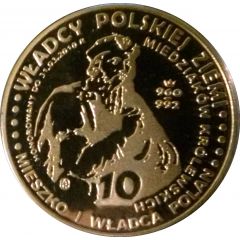 10 miedziaków królewskich - Mieszko I wg. Aleksandra Lessera