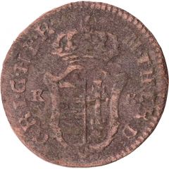 1 Denier - Maria Theresa Closed crown, Jesus on right arm