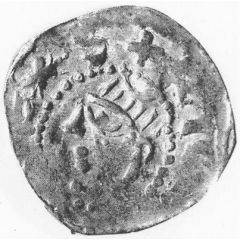 Denier - Richard Ier with emperor Henry III