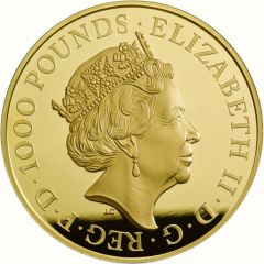 1000 Pounds - Elizabeth II Unicorn of Scotland, Gold Proof