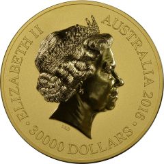 30000 Dollars - Elizabeth II 4th Portrait - Year of the Monkey - Gold Bullion Coin