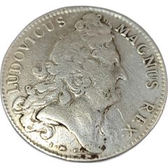 Jeton Louis XIV 1710 Trésor Royal Fleuve Digue