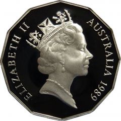50 Cents - Elizabeth II 3rd Portrait - Masterpieces in Silver - Silver Jubilee