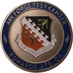 Challenge Coin - Air Force Test Center Edwards Air Force Base, California