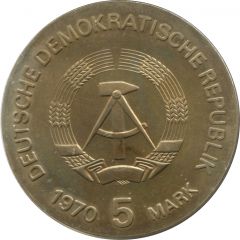 5 Mark Birth of Wilhelm C. Röntgen