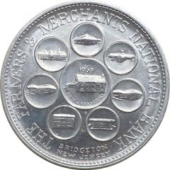Medal - The Farmers and Merchants National Bank Bridgeton, New Jersey