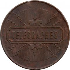 Telegraph token - Télégraphes Bronze