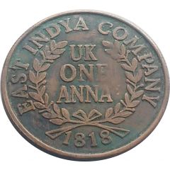 1 Anna - East India Company