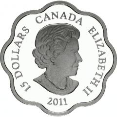 15 Dollars - Elizabeth II Lunar Lotus, Year of the Rabbit