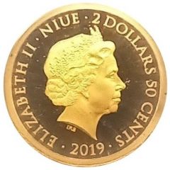2 Dollars 50 Cents - Elizabeth II Mahatma Gandhi