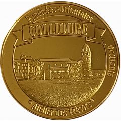 Jeton touristique - Atelier des Trésors - Pyrénées Orientales - Collioure Le château royal