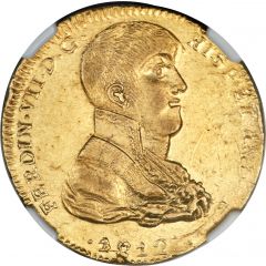 4 Escudos - Fernando VII Guadalajara - Royalist Coinage