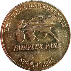 Token - Fairplex Park Inaugural Harness Meet Pomona, California