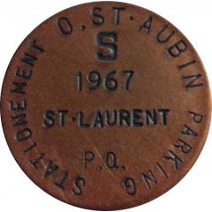 Parking Token - St. Aubin Saint-Laurent, Quebec