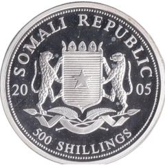 500 Shillings Elephant, Silver Bullion Coinage