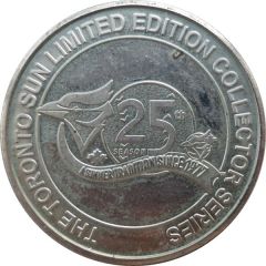 Token - The Toronto Sun Limited Edition Collector Series Back To Back World Series