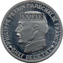 10 francs Pétain reproduction de l`essai Bazor and Vézien