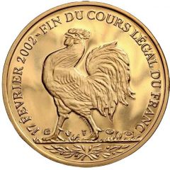 La frappe Retrait du Franc or