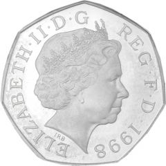 50 Pence - Elizabeth II NHS 50th Anniversary, Silver Piedfort