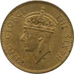 1/2 Penny - George VI Without `King and Emperor`