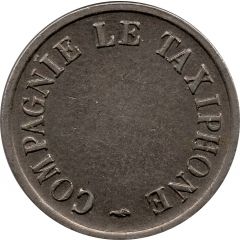 Telephone Token - Compagnie le Taxiphone 19.50 mm, copper-nickel