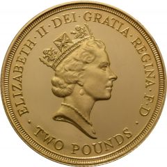 2 Pounds - Elizabeth II Bank of England, Gold Proof