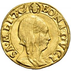 2 Ducats - Galeazzo Maria Sforza, Regency of Bona