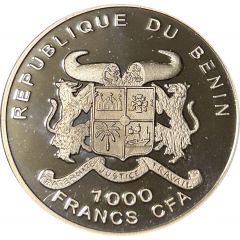 1000 Francs CFA Blue Whale