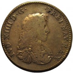 Jeton - Louis XIV, Le Roi Soleil `NEC.PLVRIBVS.IMPAR`