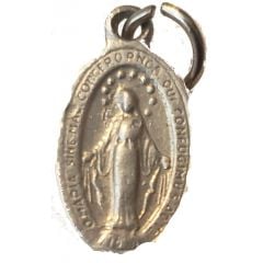 Miraculous Medal of Our Lady of Graces Aluminium, 16 × 9 mm