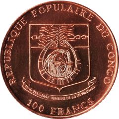 100 Francs CFA Congolese Peafowl