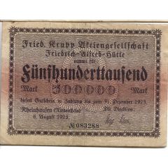 500 000 Mark Fried. Krupp - Friedrich-Alfred-Hütte