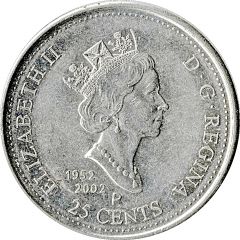25 Cents - Elizabeth II Canada Day