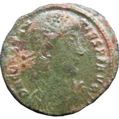 Nummus - Constantius II FEL TEMP REPARATIO, with star in right field, star and dot in exergue, Thessalonica