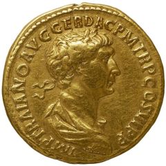 Aureus - Trajan CONSERVATORI PATRIS PATRIAE, Jupiter