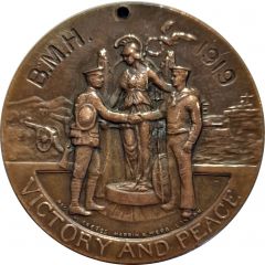 Medal - Peace Celebrations 1919 B.M.H.