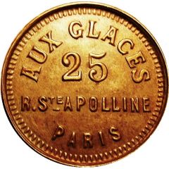 Token - Monnaie de Singe - Aux Glaces Paris