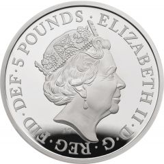 5 Pounds - Elizabeth II Sapphire Anniversary, Silver Proof